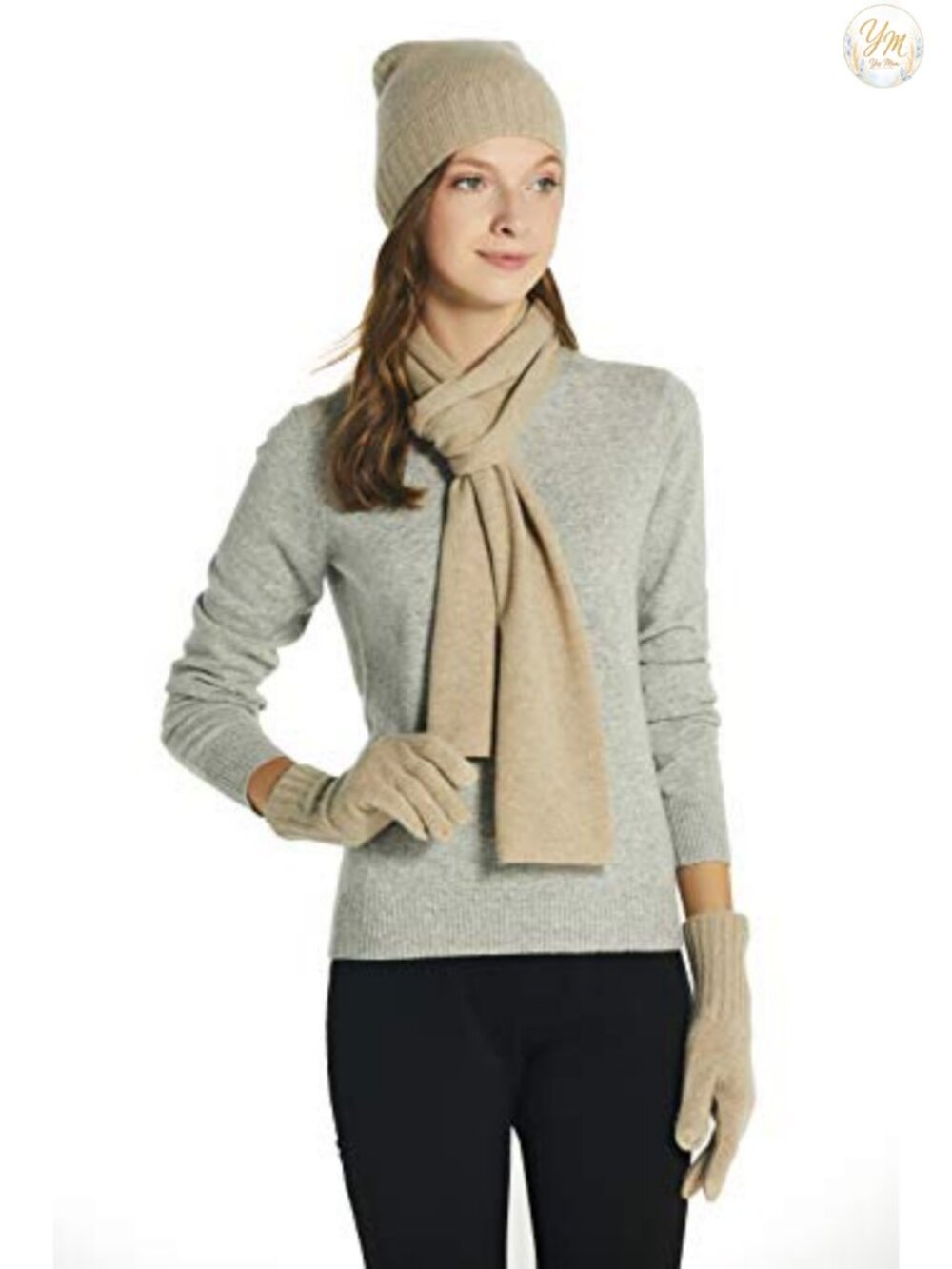 100% Cashmere Scarf Wrap, Winter Cold Weather, Gift Ready